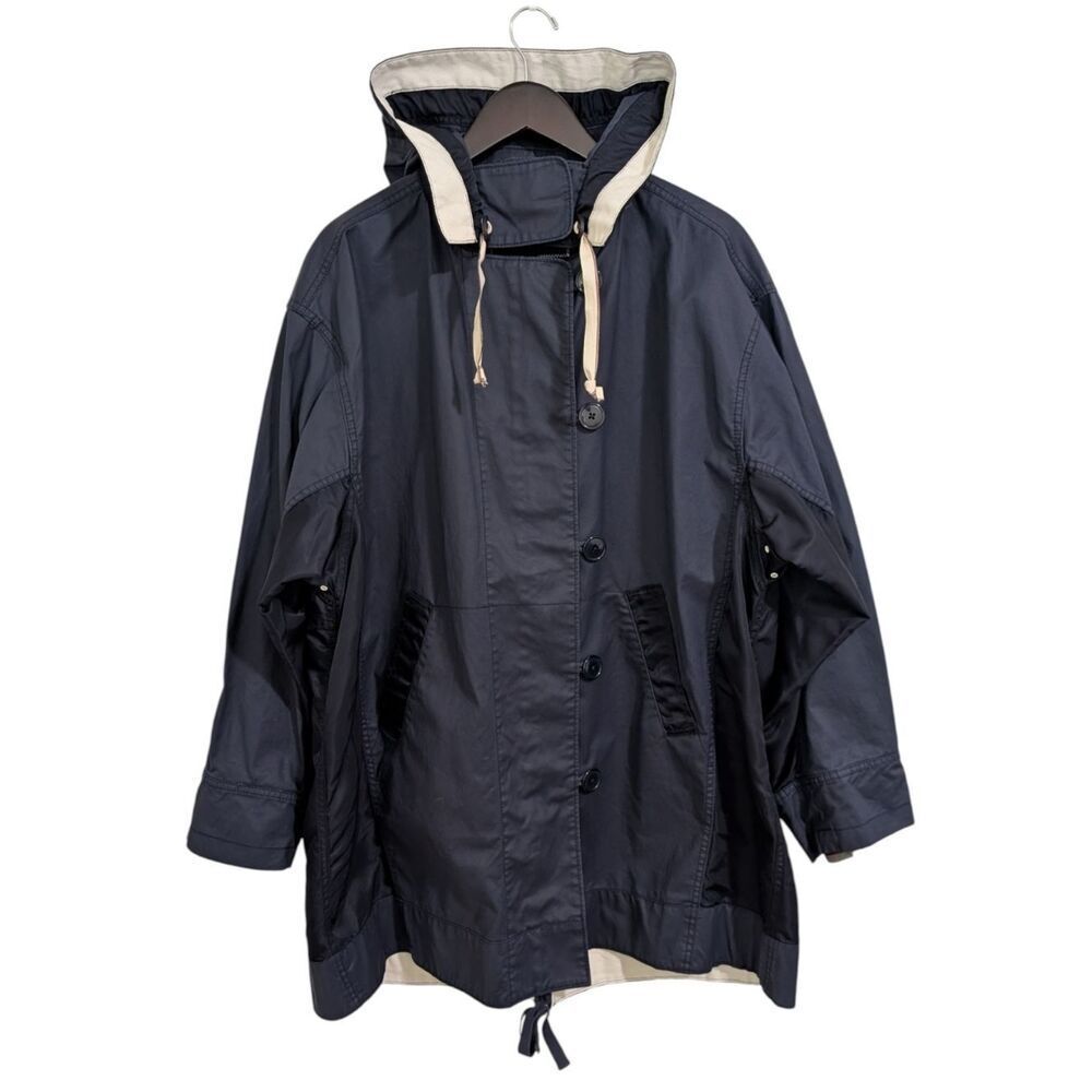 J.Crew Women's Navy Blue Hooded Survey Parka Jacket - NWT - XXL